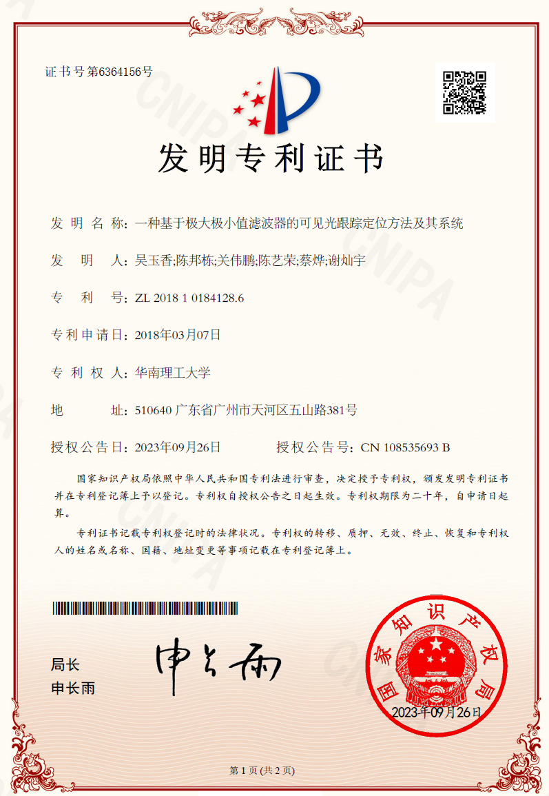 Patent Certificate