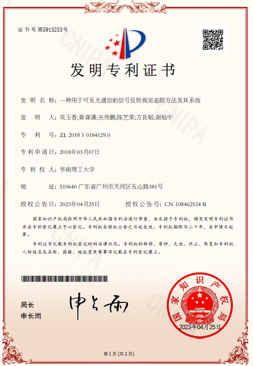 Patent Certificate